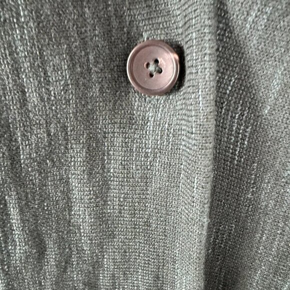 J. Jill Textured Sweater Blazer Jacket Womens 2X Green Cotton Acrylic CJ-1837 - Picture 4 of 10